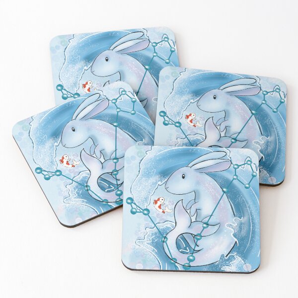 Item preview, Pisces astrological bunny  designed and sold by Willow Grove Designs.