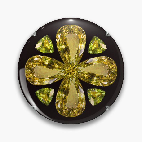 Item preview, Citrine Diamond Color Art, Yellow in dark background designed and sold by DigitalGemArt.