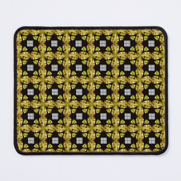 Item preview, Citrine Diamond Color Art, Yellow in dark background designed and sold by DigitalGemArt.