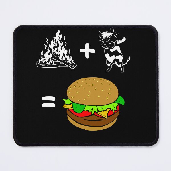 Item preview, Fire plus cow equals burger designed and sold by VitoTDesign.