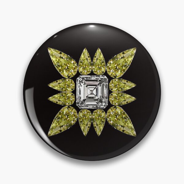 Item preview, Yellow Diamond Pear shaped Diamonds in dark background designed and sold by DigitalGemArt.