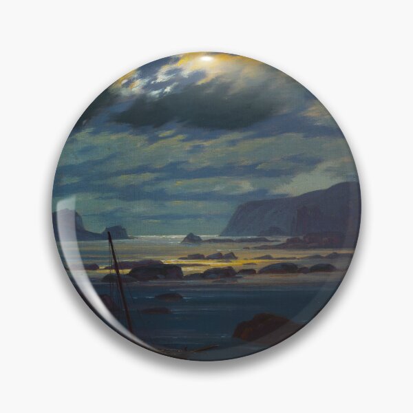 Item preview, HD CASPAR DAVID FRIEDRICH - Northern Sea in the Moonlight 1823 - 1824 designed and sold by Go Logo Designs.