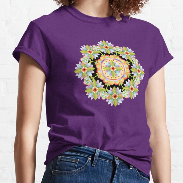 Starflower Mandala Blossoms Classic T-Shirt