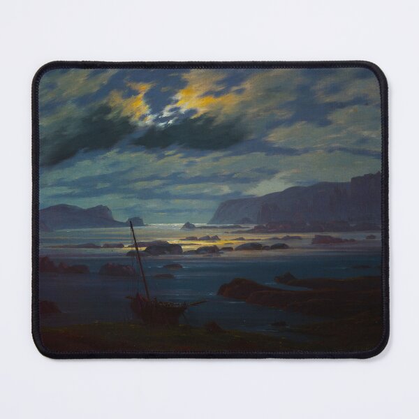 Item preview, HD CASPAR DAVID FRIEDRICH - Northern Sea in the Moonlight 1823 - 1824 designed and sold by Go Logo Designs.