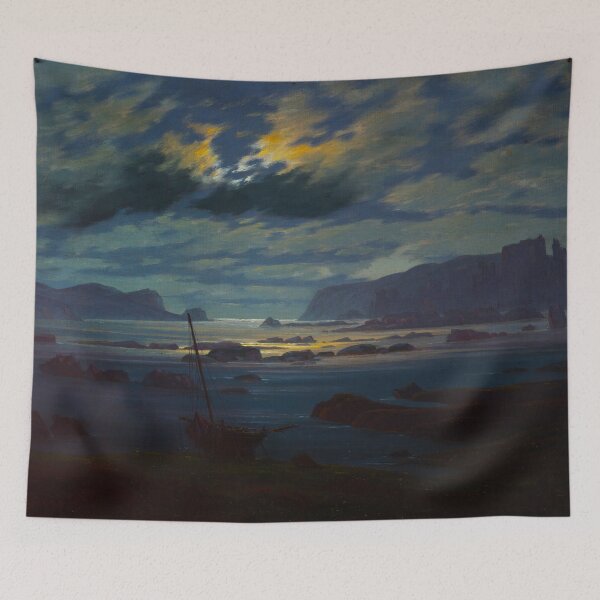 Item preview, HD CASPAR DAVID FRIEDRICH - Northern Sea in the Moonlight 1823 - 1824 designed and sold by Go Logo Designs.