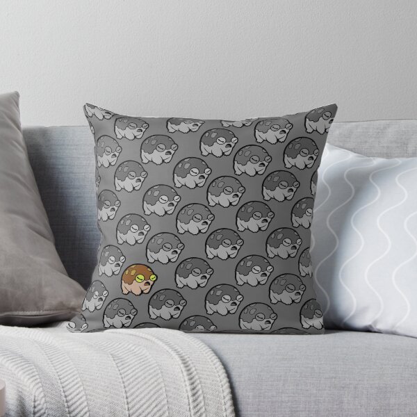 Frog Army Scream Throw Pillow
