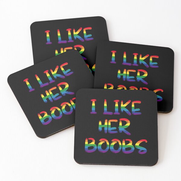 Item preview, LGBT Lesbian Matching I Like Her Boobs Funny designed and sold by NanoYell.