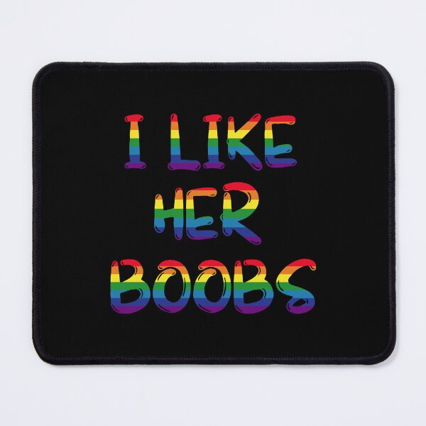 Item preview, LGBT Lesbian Matching I Like Her Boobs Funny designed and sold by NanoYell.
