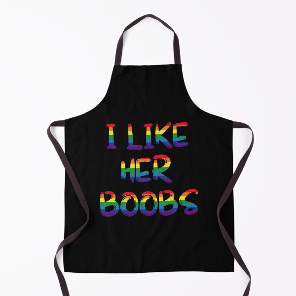 Item preview, LGBT Lesbian Matching I Like Her Boobs Funny designed and sold by NanoYell.