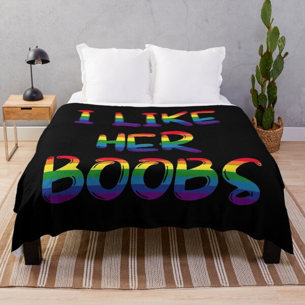 Item preview, LGBT Lesbian Matching I Like Her Boobs Funny designed and sold by NanoYell.