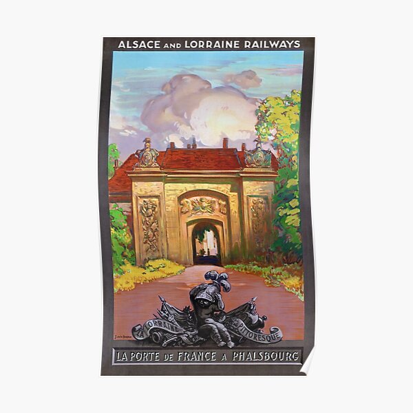 France Phalsbourg Restored Vintage Travel Poster Poster