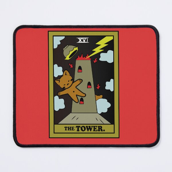 Item preview, TAROT CARDS | THE TOWER. | CAT designed and sold by FalconLifeStore.