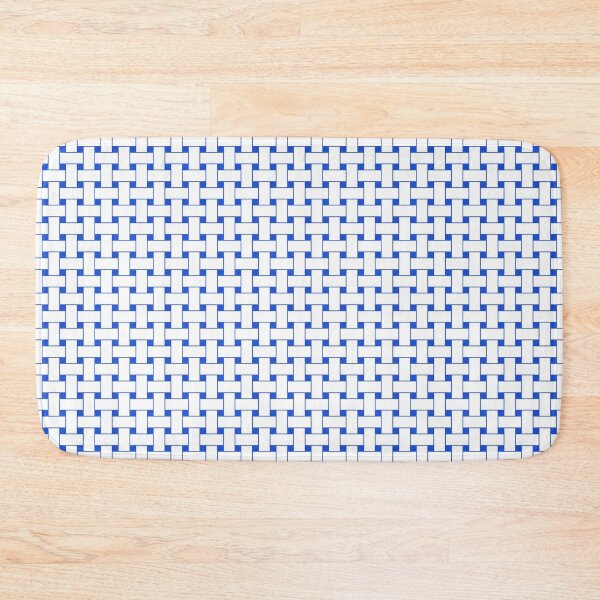 Item preview, Blue Basketweave Pattern designed and sold by patterniastudio.