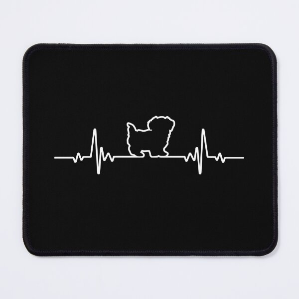 Item preview, Minimalist Heartbeat Morkie designed and sold by More Cute Dogs.