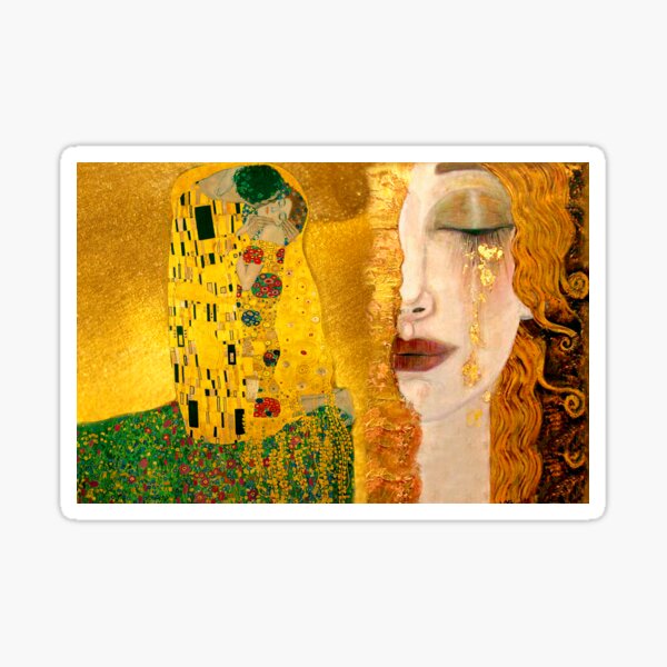 Item preview, Freya's Tears and The Kiss portraits  | Golden tears designed and sold by TeeARTHY.
