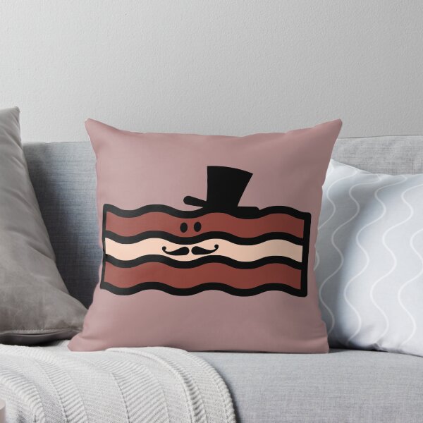 Item preview, Cute Kawaii Steampunk Bacon With Top Hat and Curly Mustache Design designed and sold by SteamParliament.