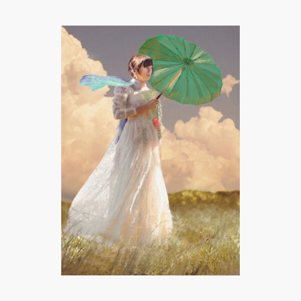 Woman with Parasol - Monet Photographic Print