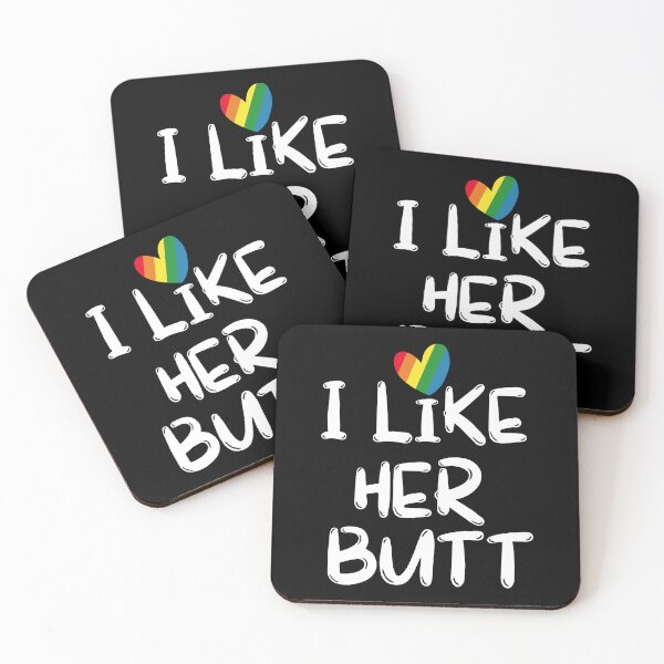 Item preview, LGBT Lesbian Matching I Like Her Butt Funny designed and sold by NanoYell.
