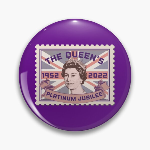 Item preview, Queen Elizabeth II Platinum Jubilee Retro Stamp designed and sold by PincGeneral.