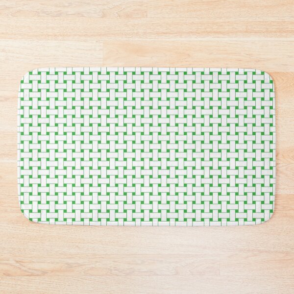 Item preview, Green Basketweave Pattern designed and sold by patterniastudio.