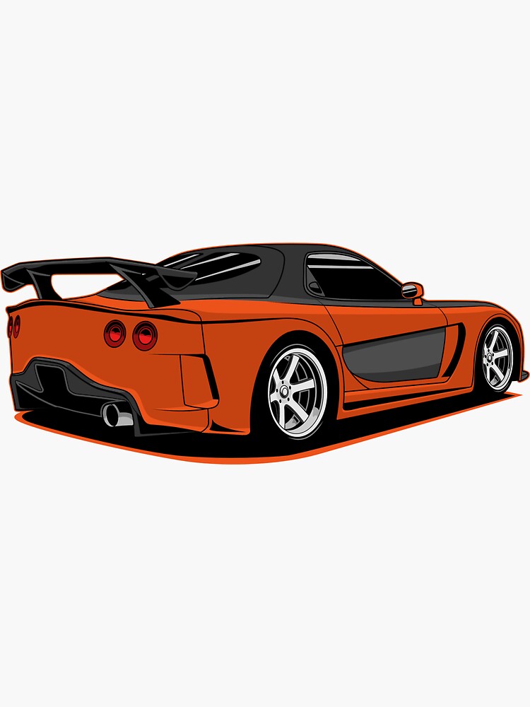 Han's rx7 tokyo drift - Han - Sticker