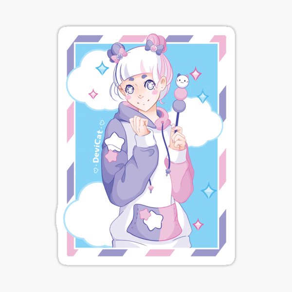 Item preview, CandiCat Dango Girl • 2022 designed and sold by Devi Cat.