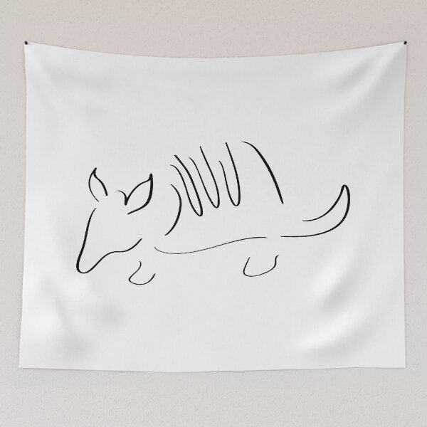 Item preview, Armadillo Line Art - Minimalist designed and sold by Zcared.