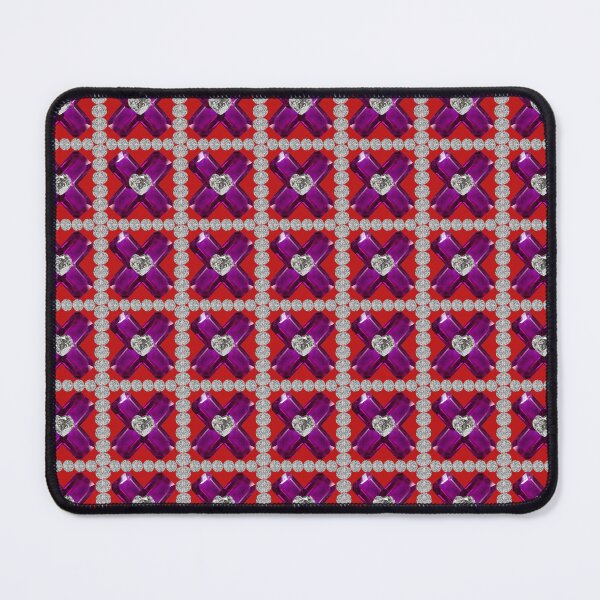 Item preview, Amethyst Diamond Art, Purple in Red background designed and sold by DigitalGemArt.