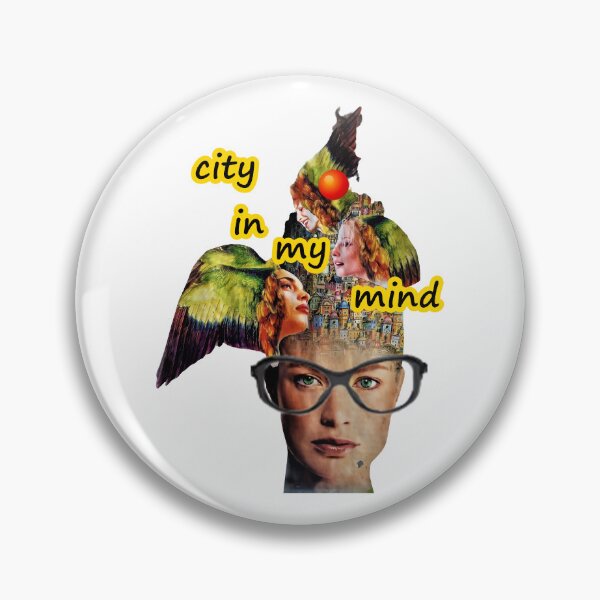 Item preview, city in my mind, glasses, wise woman, angels wings, nice faces, pretty women,  designed and sold by NessArtByEwa.