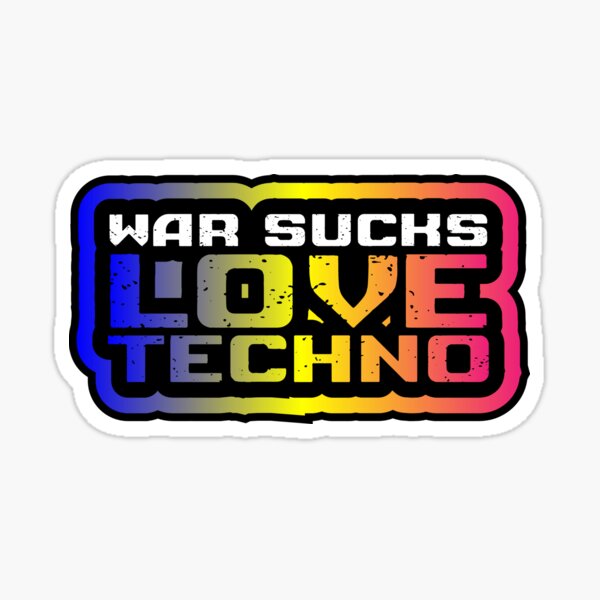 Download Techno Stickers for Sale | Redbubble