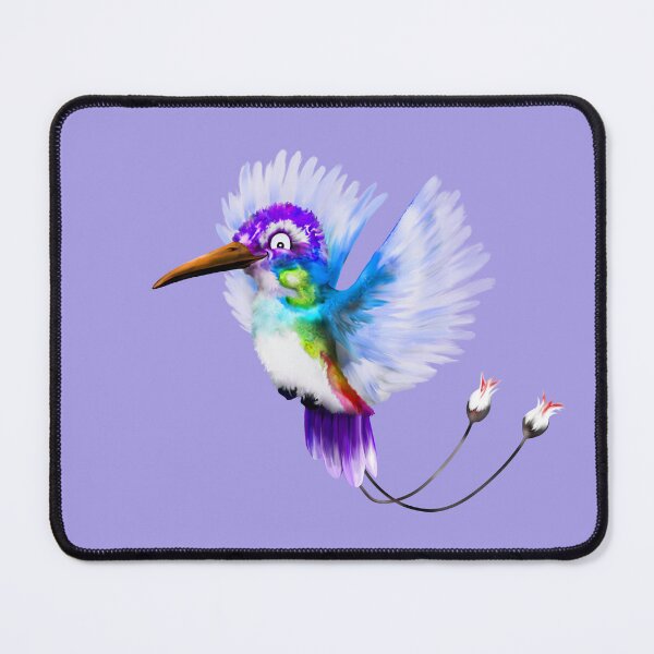 Item preview, Humming away! - Blue | Cartoon Hummingbird designed and sold by Snootrac.