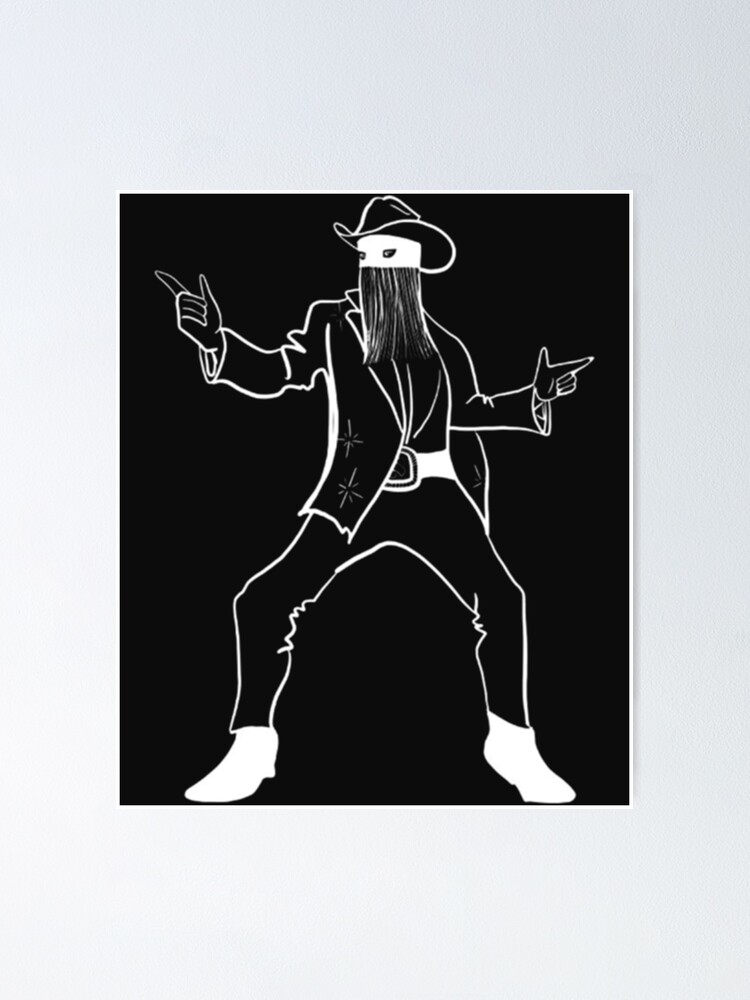 "Orville CowBoy Peck Face " Poster for Sale by BandTeesUK99 | Redbubble