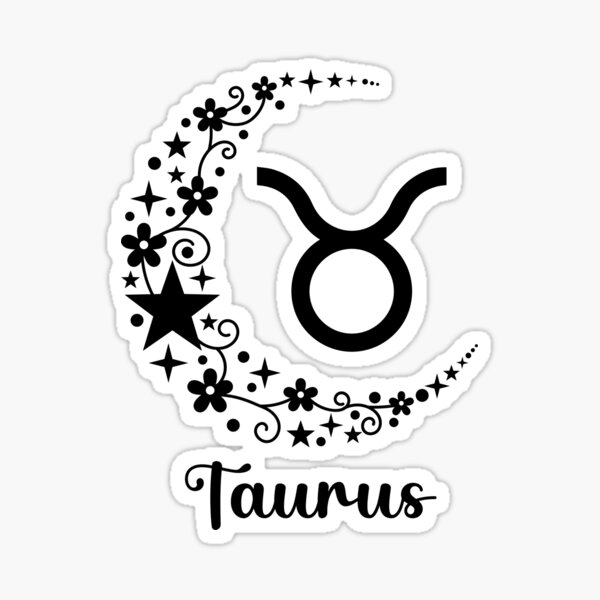 Taurus Moon Sticker