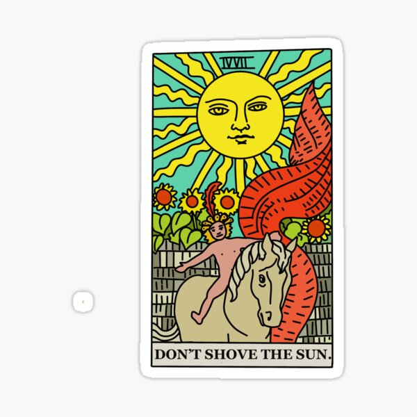 Item preview, Don't Shove The Sun, Killing Eve Tarot Card designed and sold by ash-drawsalot.