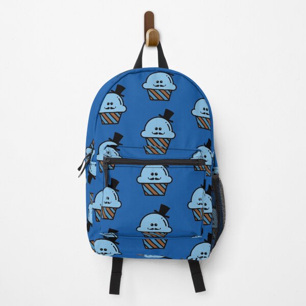 Item preview, Cute Kawaii Steampunk Blue Cupcake With Top Hat and Curly Mustache Design designed and sold by SteamParliament.