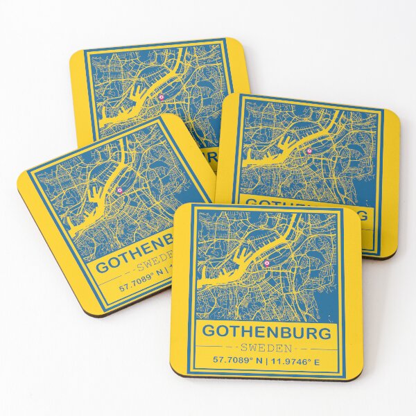 Item preview, Gothenburg City Map - Minimal Design designed and sold by Fusti.