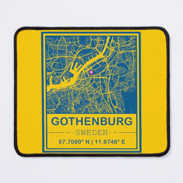 Item preview, Gothenburg City Map - Minimal Design designed and sold by Fusti.