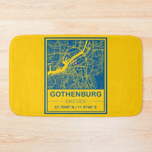 Item preview, Gothenburg City Map - Minimal Design designed and sold by Fusti.