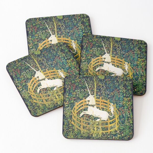 Item preview, The Unicorn Rests in a Garden from the Unicorn Tapestries designed and sold by TeeARTHY.