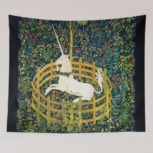 Item preview, The Unicorn Rests in a Garden from the Unicorn Tapestries designed and sold by TeeARTHY.