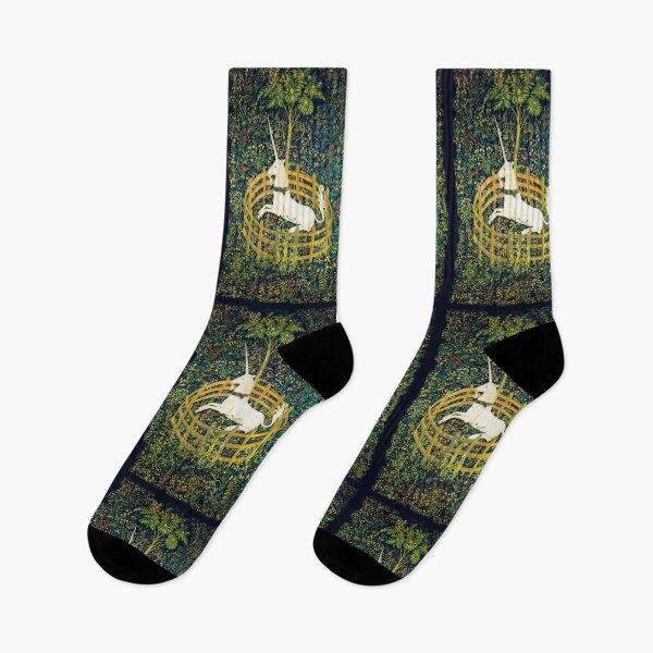 Item preview, The Unicorn Rests in a Garden from the Unicorn Tapestries designed and sold by TeeARTHY.
