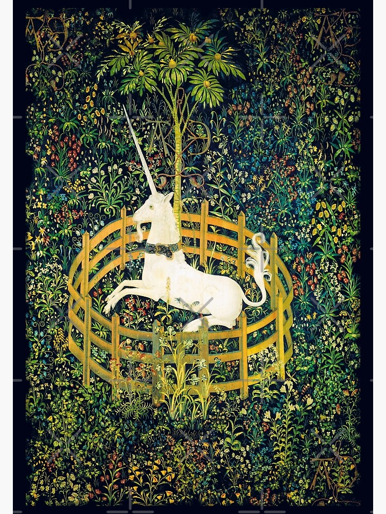 The Unicorn Rests in a Garden from the Unicorn Tapestries