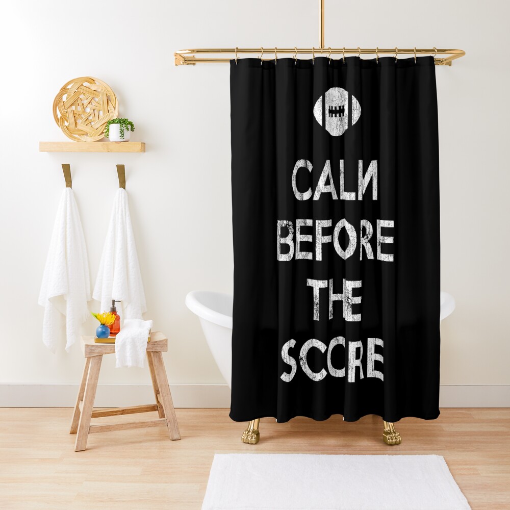 Beautiful And Charming Calm Before The Score Football Shower Curtain CS-43PMI3AI