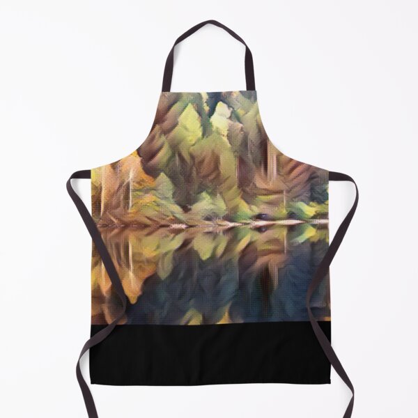 Item preview, Forest Scenery and Lake Painting - WildSwimming designed and sold by WildSwimming.