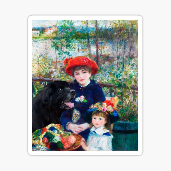 Item preview, Newfie in Two Sisters on the Terrace designed and sold by Christine Mullis.