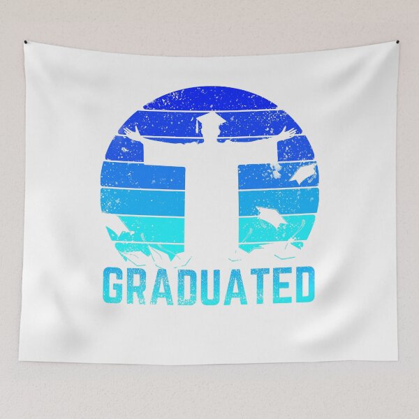 Item preview, Graduated and graduation blue sunset graduate designed and sold by Chaos-Touch.
