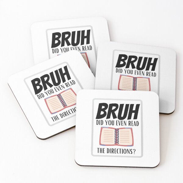 Item preview, Bruh Did You Even Read The Directions designed and sold by BookOfE.