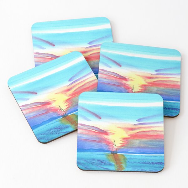Item preview, Sailboat Sunset designed and sold by Flora Su.