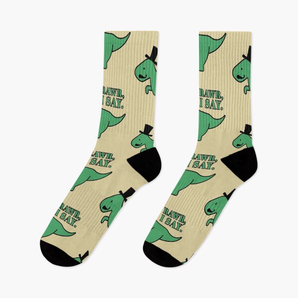Item preview, Rawr, I Say Cute Kawaii Funny Steampunk Tyrannosaurus Rex/T-Rex Dinosaur With Top Hat and Curly Mustache Design designed and sold by SteamParliament.
