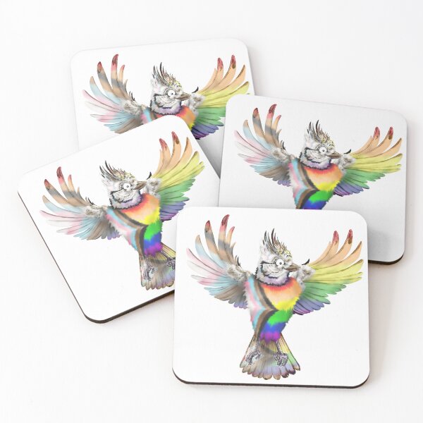 Item preview, Bandera del orgullo moderno LGBTQ | Pájaro de dibujos animados designed and sold by Snootrac.